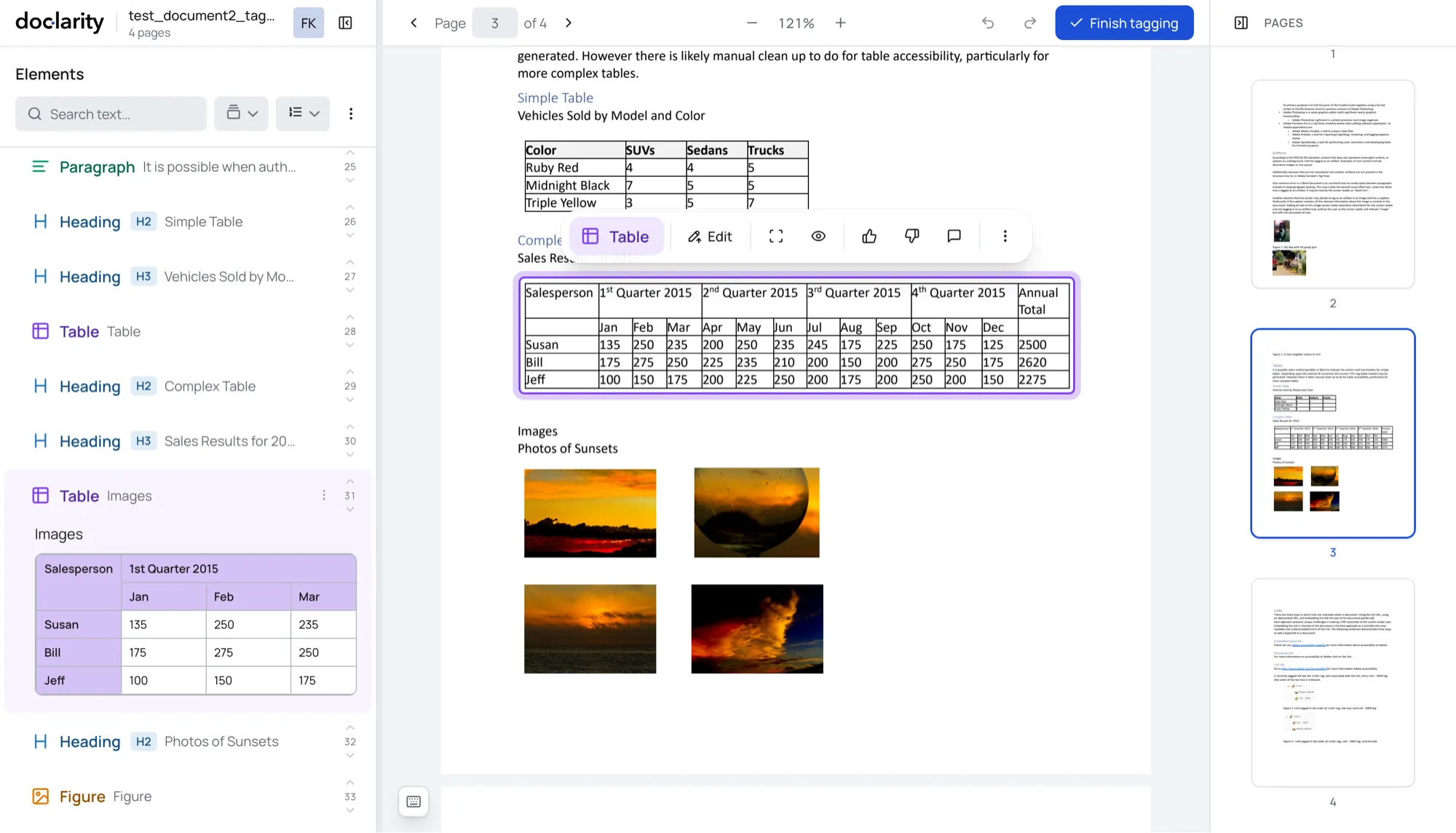 Screenshot of doclarity