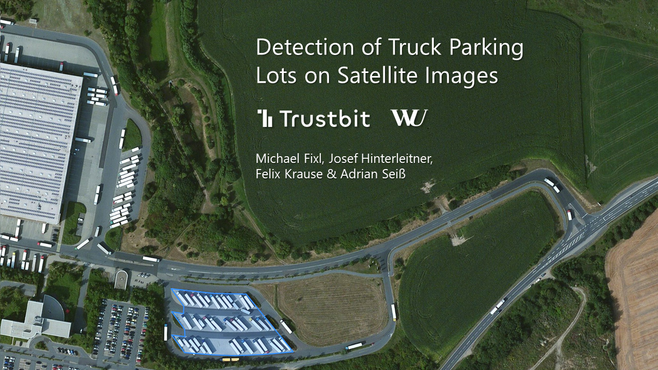 Truck parking lot detection sample image