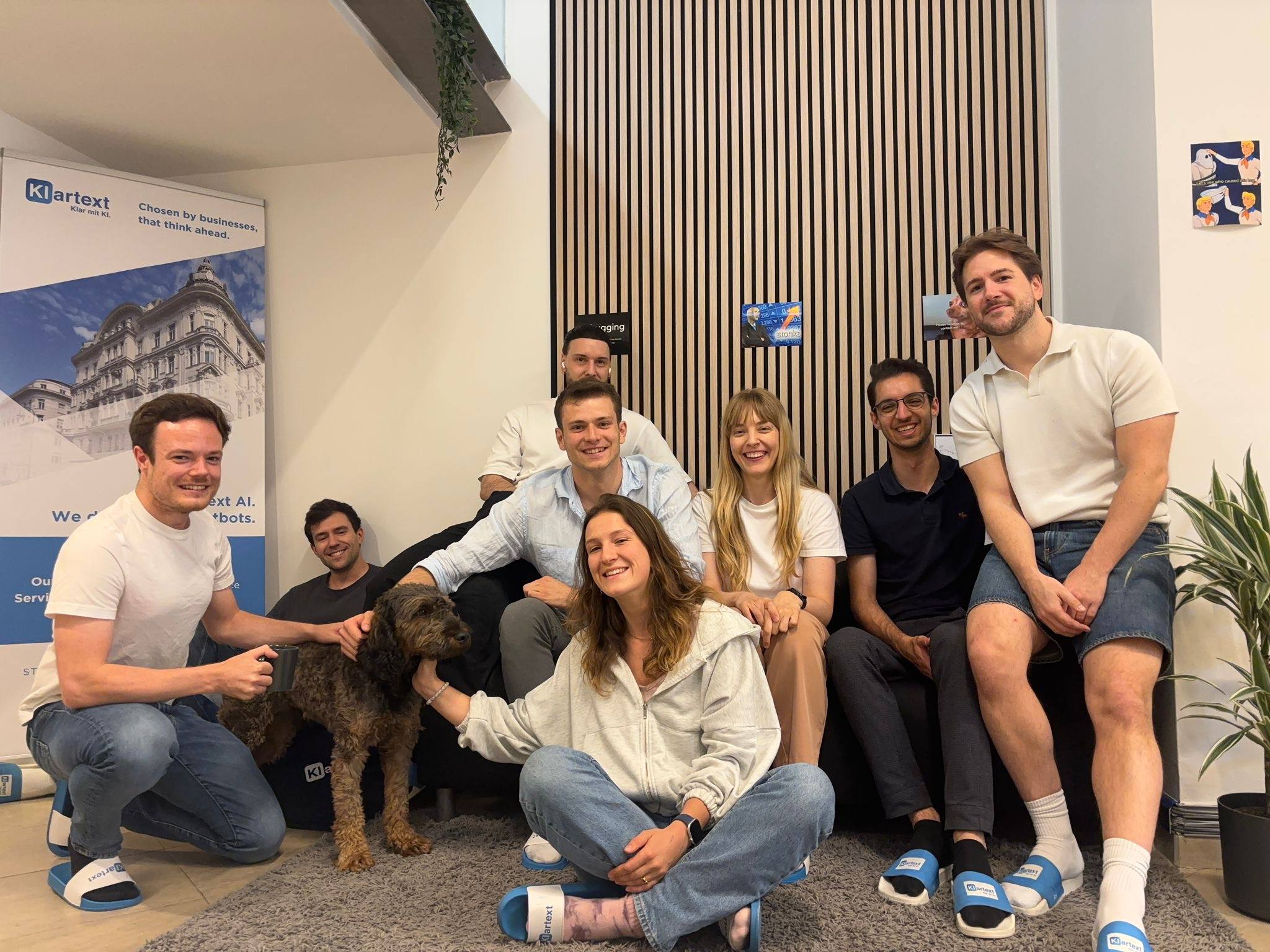 Klartext AI team in the Vienna office